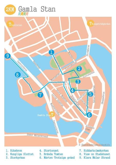 স্টকহোম gamla stan মানচিত্র