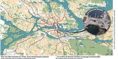 মানচিত্র slussen স্টকহোম